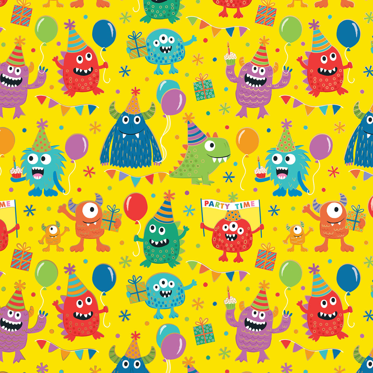Party Monsters Gift Wrap - B486.1a.jpg