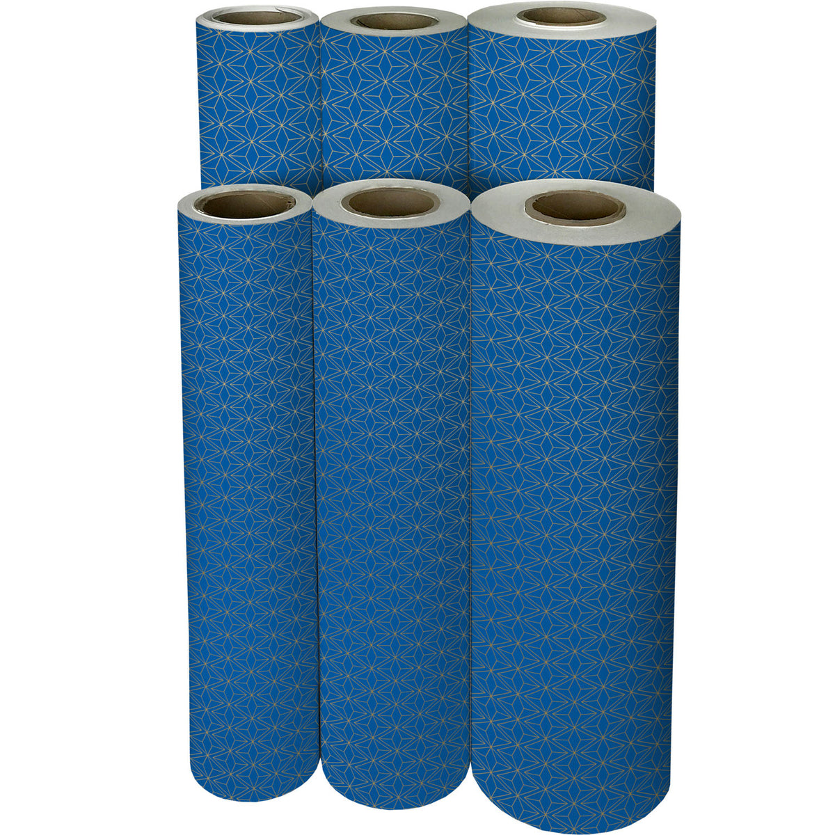 Gold Blue Geo Gift Wrap - B491.1f.jpg