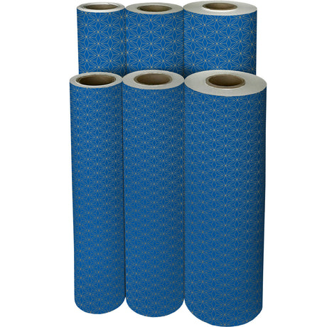 Gold Blue Geo Gift Wrap - B491.1f.jpg