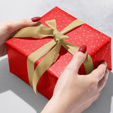 Gold Red Hearts - Gift Wrap — additional view b
