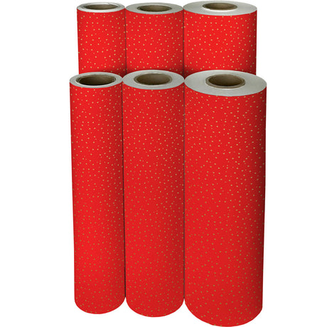 Gold Red Hearts - Gift Wrap — additional view f