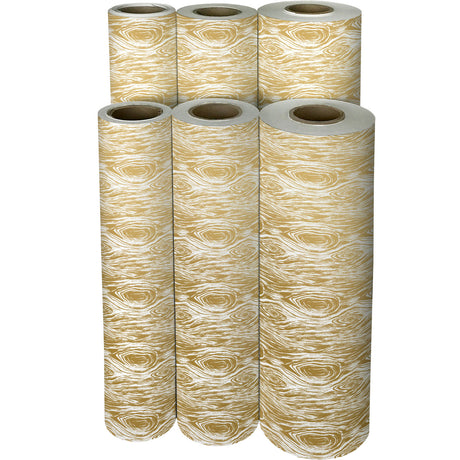 Golden Wood Grain Gift Wrap - B592.1f.jpg