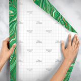 Marbleized Green Gift Wrap - B821.1e.jpg