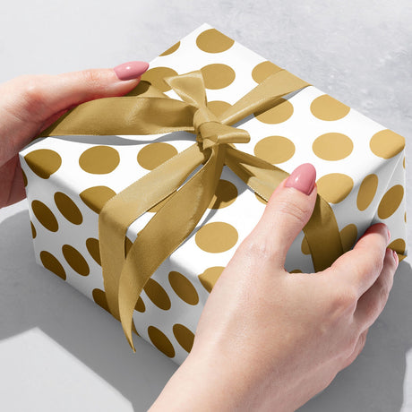 Two-Sided Gold & Silver Dot - Gift Wrap — additional view b