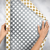 Two-Sided Gold & Silver Dot - Gift Wrap — additional view e