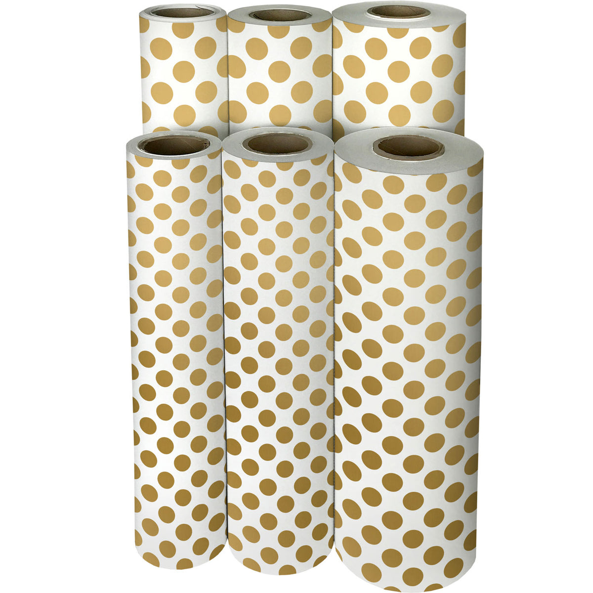 Two-Sided Gold & Silver Dot - Gift Wrap — additional view f