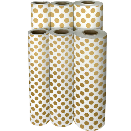 Two-Sided Gold & Silver Dot - Gift Wrap — additional view f