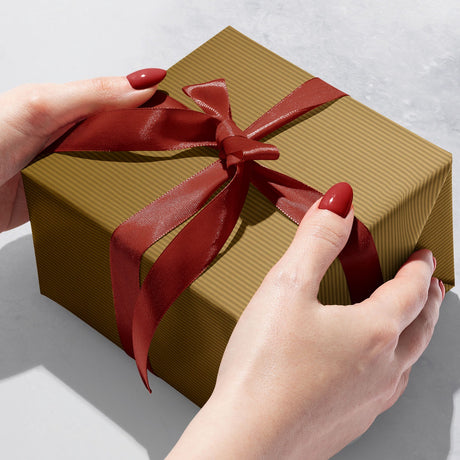 Two-Sided Red & Gold Kraft - Gift Wrap — additional view c