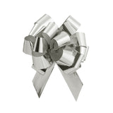 Silver Glitter Perfect Bow - 4" Diameter