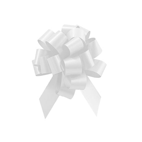 White Perfect Bow - 4" Diameter