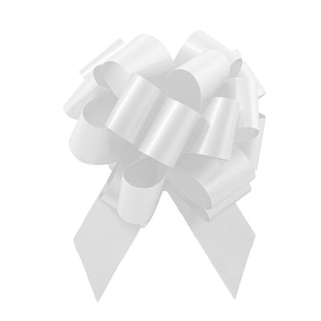 White Perfect Bow - 5" Diameter