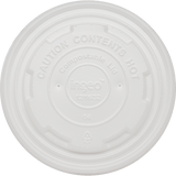 World Centric PLA Lid for 12–32oz Paper Bowls Compostable White (QTY 1000), SKU BOL-CS-12