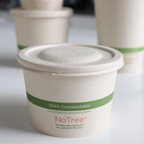 World Centric Fiber Lid for 12-32 oz Paper Bowls, Compostable, No Added PFAS (QTY 1000), SKU BOL-FB-12-LF