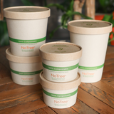 World Centric NoTree Compostable Paper Lids for 12-32oz Bowls (QTY 500), SKU BOL-PA-12-K