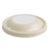 World Centric Fiber Lid with PLA Window for 16-32 oz Bowls Compostable (QTY 500), SKU BOL-SC-24W-LF