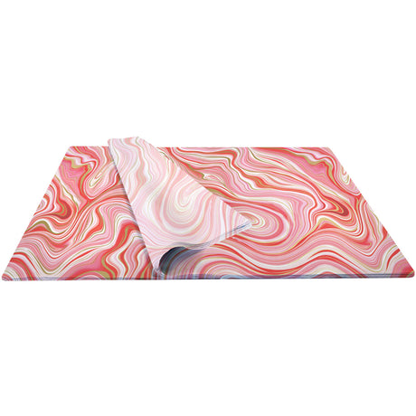 Marbleized Red Gift Tissue — additional view b