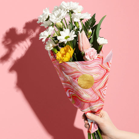 Marbleized Red Gift Tissue — additional view f