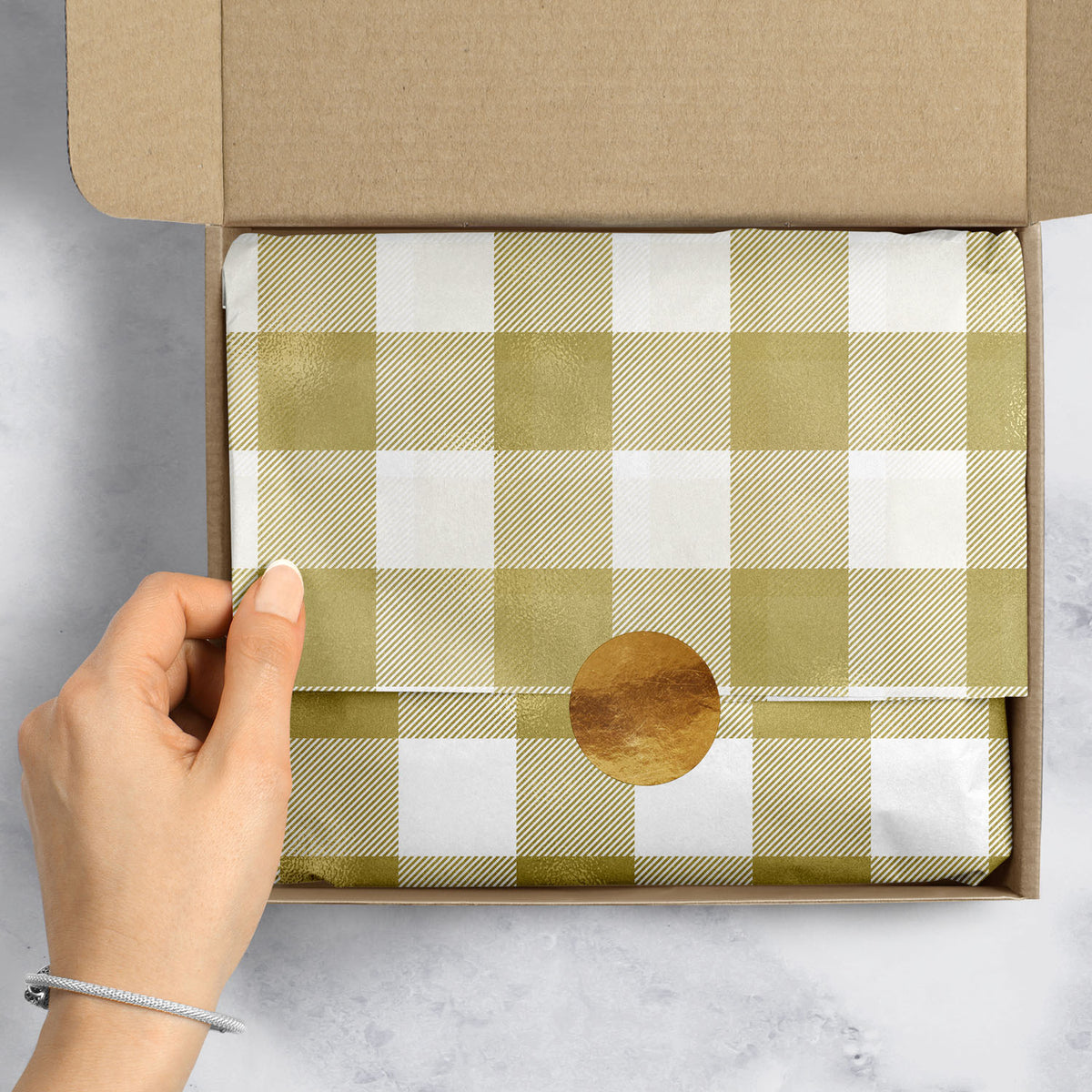 Classy Plaid - Gift Tissue — additional view e