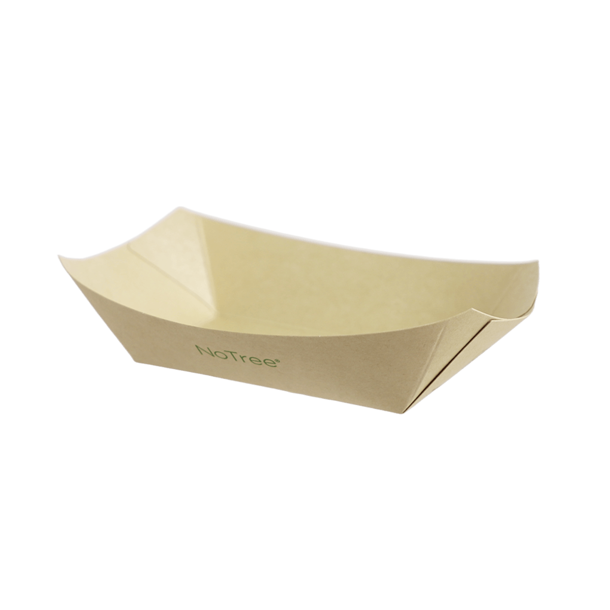 World Centric 1lb NoTree Bamboo Boat Tray, Compostable (QTY 1000), SKU BT-NT-100