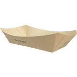 World Centric 5lb NoTree Compostable Boat Tray, FSC Bamboo (QTY 500), SKU BT-NT-500