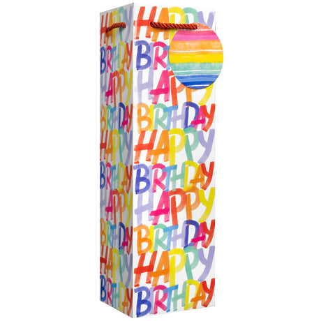 Rainbow Birthday - Wine Bag — primary image