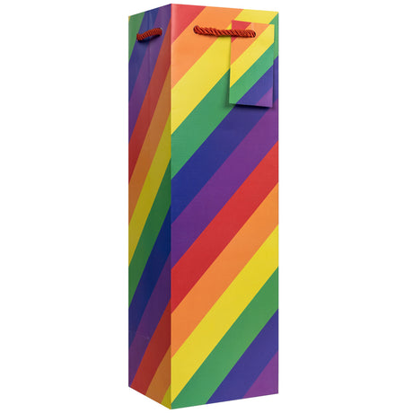 Rainbow Stripe - Wine Bag — primary image