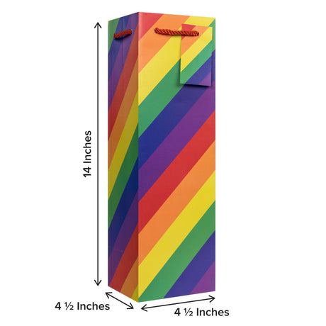 Rainbow Stripe - Wine Bag — additional view b