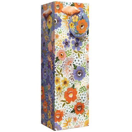 Golden Floral - Wine Bag — primary image
