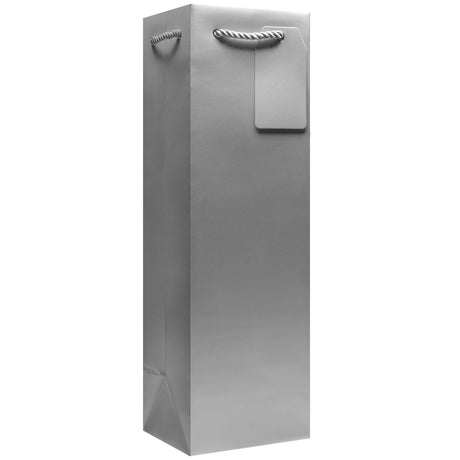 Matte Metallic Silver - Wine Bag — primary image