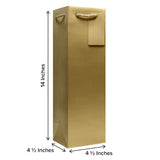 Matte Metallic Gold - Wine Bag w/Tag — additional view b