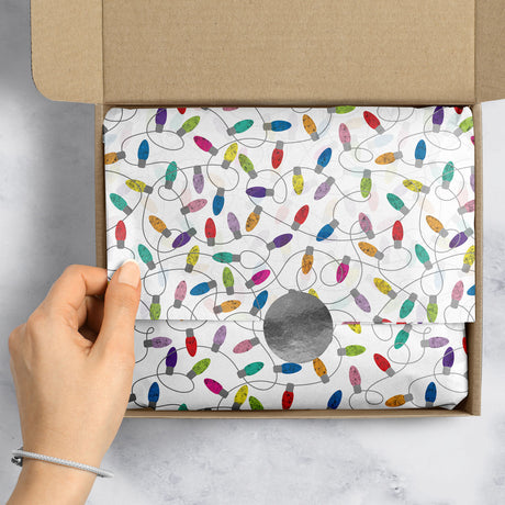 Christmas Lights White Gift Tissue — additional view e