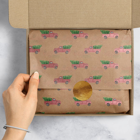 Red Pickup Truck Gift Tissue — additional view e