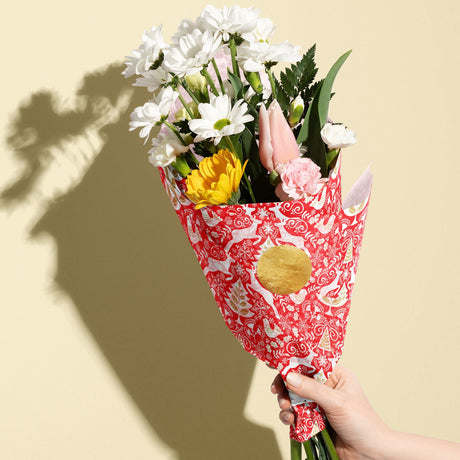 Red Scandinavian - Gift Tissue — additional view f