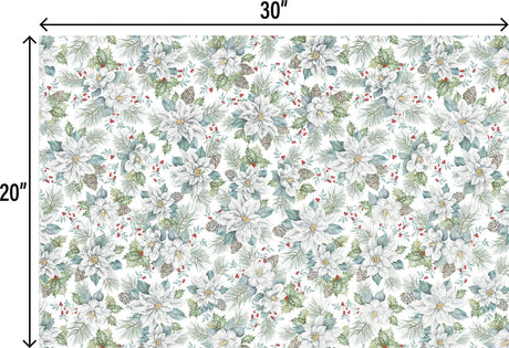 Snowdrift Floral - Gift Tissue — additional view d