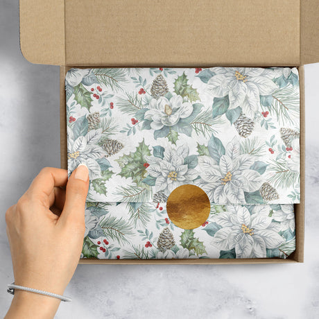 Snowdrift Floral - Gift Tissue — additional view e