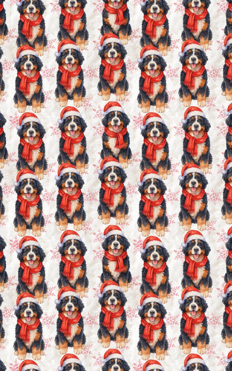 Snowy Santa Pup