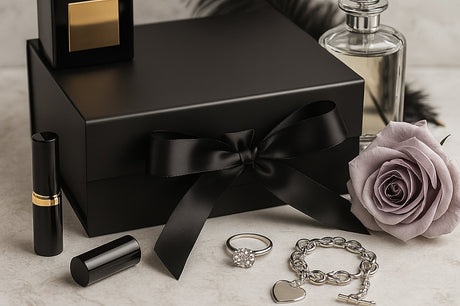 Black Ribbon Tie Magnetic Gift Boxes