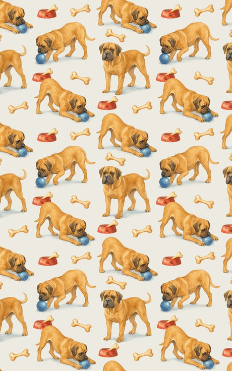 Guardian at Play - Boerboel Wrapping Paper