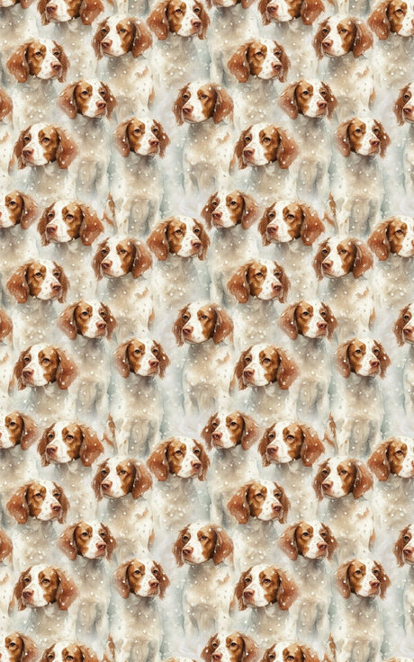 Merry Motion, Gentle Heart - Brittany Spaniel Wrapping Paper