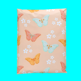 Butterfly Poly Mailers Size 7.5x10.5 Colorful Pastel Shipping Bags
