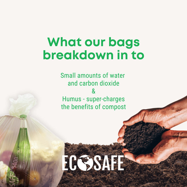 EcoSafe Zero Waste Compostable Produce Bags, 16" x 19" (QTY 1100), SKU PCK1619-6