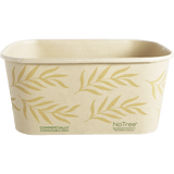World Centric NoTree 32 oz Rectangular Food Container Compostable Paper Takeout Box (QTY 300), SKU CT-NT-32