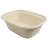 World Centric 44 oz Compostable Fiber Takeout Box 8.7 x 6.7 x 3.1 in (QTY 400), SKU CT-SC-U3-LFP