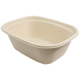 World Centric 44 oz Laminated Fiber Takeout Box 8.7 x 6.7 x 3.1in Compostable (QTY 400), SKU CT-SC-U3L-LF