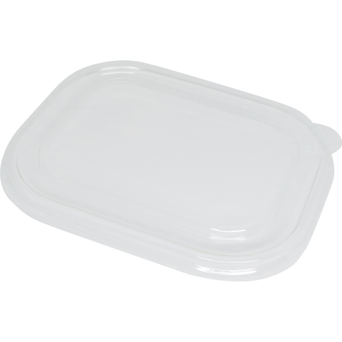 World Centric LID PLA - 20-44 oz Fiber Boxes, Flat, Clear (QTY:400)