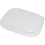 World Centric LID PLA - 20-44 oz Fiber Boxes, Flat, Clear (QTY:400)