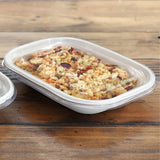 World Centric LID PLA - 20-44 oz Fiber Boxes, Flat, Clear (QTY:400)