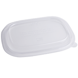 World Centric PLA Lid 20-48oz Fiber Boxes Clear Compostable (QTY 400), SKU CTL-CS-3