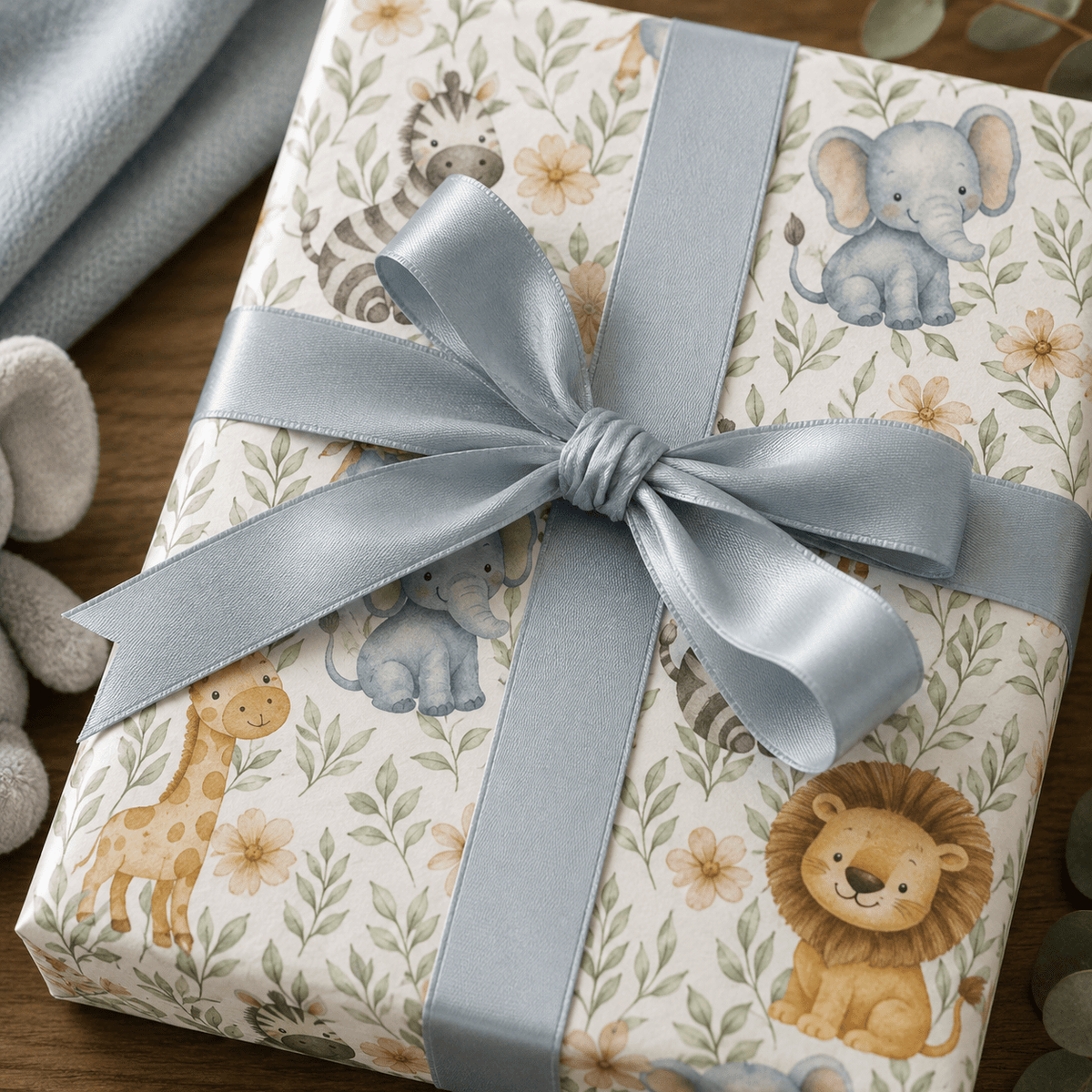 Safari friends - Elephants Wrapping Paper