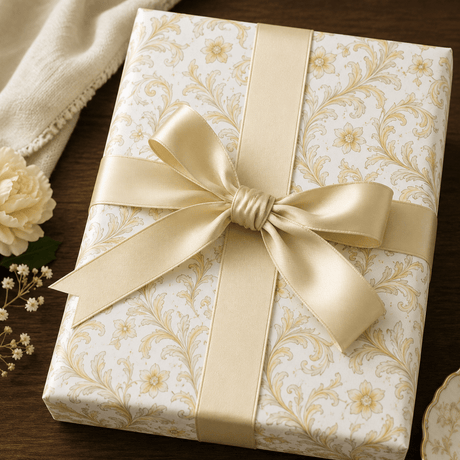Champagne Baroque - Baroque Filigree Wrapping Paper